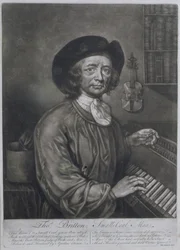Thomas Britton (1644-1714), der Kohlenhändler, graviert von Thomas Johnson